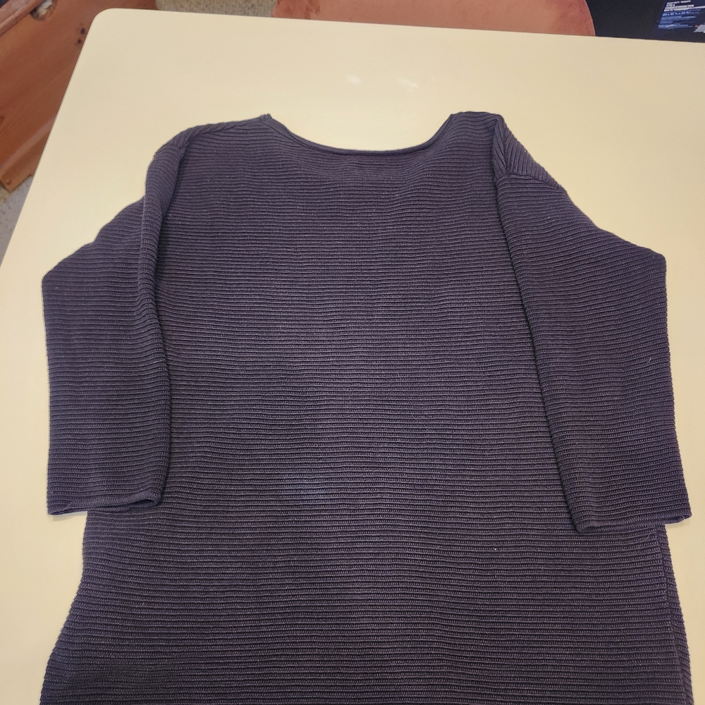 Wilfred BLACK Ribbed KWilfred Aritzia Silk & Cashmere Ribbed   Sweater - Picture 2 of 8
